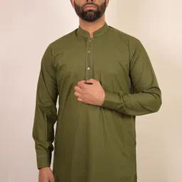 Baraqah Men Regular Kurta with Trousers image 2