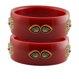 Vidhya Kangan Women Red Bangle-20