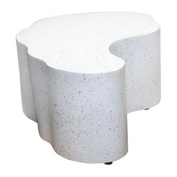 Metalsmith White and Grey Abstract Shaped Coffee Table image 4