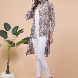 Funday Fashion Abstract Printed Open Front Shrug image 5