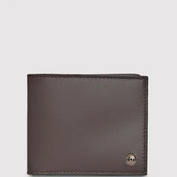 SENNES Men Textured Bow Detail Leather Two Fold Wallet-8