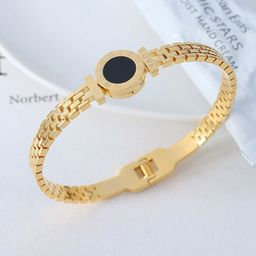 MYKI Women Cubic Zirconia Gold-Plated Bangle-Style Bracelet-28