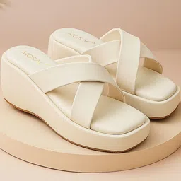 MOSAC Women White Platform Heels-picture-20