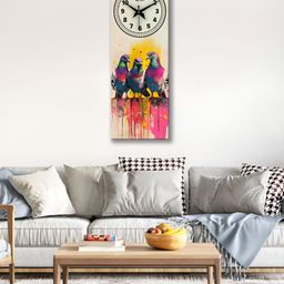 OLIVE TREE White & Black Ethnic Motifs Printed Traditional Wooden Analogue Wall Clock-picture-24