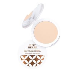 Just Herbs Oil Control & Radiance Boost Compact Powder with Sandalwood - Ivory 02-21