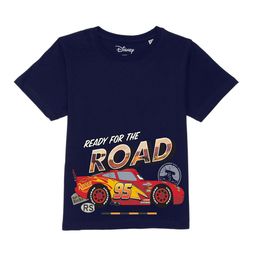 Disney by Wear Your Mind Boys Navy Blue Printed Pure Cotton T-shirt-picture-7