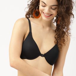 DressBerry Black Solid Underwired Lightly Padded Everyday Bra 021A-picture-13
