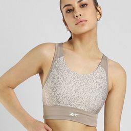Reebok Printed Medium Support Non-Wired & Non Padded Sports Bra-image-34