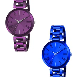 THE SHOPOHOLIC Women Pack of 2 Bracelet Style Straps Analogue Watch TNR-P-BL-picture-16