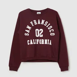 max Girls Varsity Printed Pullover Sweatshirt-picture-34