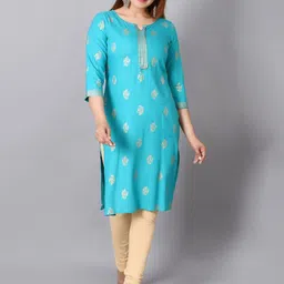 Cloth Bites Foil Printed Straight Kurta-picture-35
