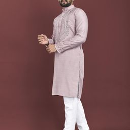 ATOXIC Men Lavender Kurtas-image-38