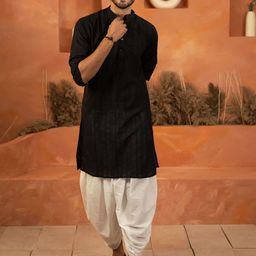 Shasak Geometric Printed Mandarin Collar Long Sleeves Straight Kurta-image-76
