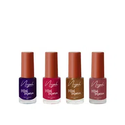 Neyah Set Of 4 Mini Macron Long-Wearing Glossy Nail Polish - 6 ml Each-15