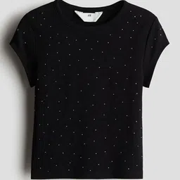 H&M Embellished Cotton Top-image-15