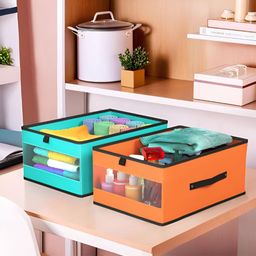 Aura Green Set of 2 Regular Drawer Organiser Organisers-15