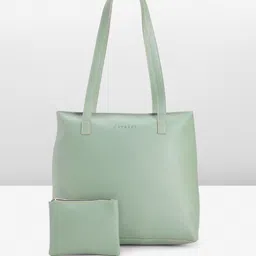 Caprese Solid Structured Tote Bag-17