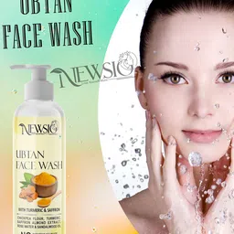 Newsio Set Of 2 Ubtan Face Wash-100 ml Each image 2