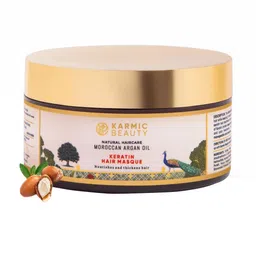 KARMIC BEAUTY Organic Moroccan Argan Oil & Keratin Hair Masque - 200 g-50