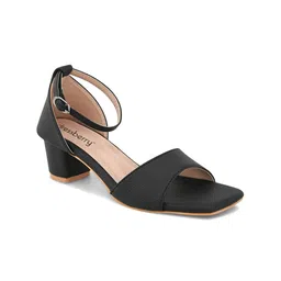 DressBerry Block Sandals with Buckles-57