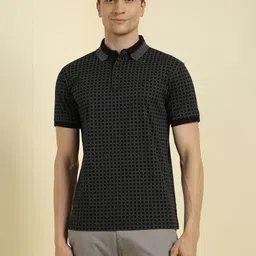 Allen Solly Men Printed Polo Collar Pockets T-shirt-image-9