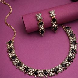 Anouk Gold-Plated Earring & Necklace Set-image-10