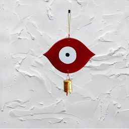 Jasmay Homes Red Evli Eye Lucky Metal Wall Hangings-image-68