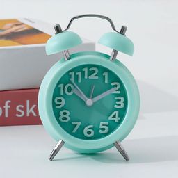Kuber Industries Green Vintage Round Shaped Alarm Clock-14