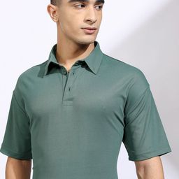HIGHLANDER Men Polo Collar Drop-Shoulder Sleeves T-shirt-picture-12