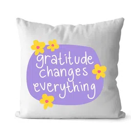 Loops n knots White & Purple Gratitude Quote Printed Pre-Filled Cushion-picture-10