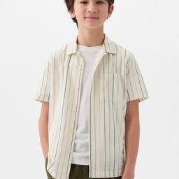 GAP Boys Striped Dobby Cotton Casual Shirt-image-90