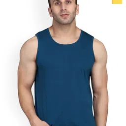 SLOWLORIS Men Pack Of 2 Printed Cotton Bio-Wash Innerwear Gym Vests-picture-23