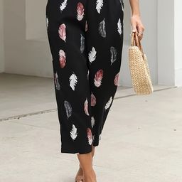 Outzidr Women Floral Printed Mid-Rise Casual Regular Trouser-image-87
