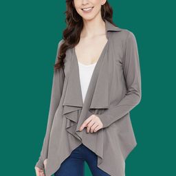 Hypernation Cotton Open Front Shrug-48