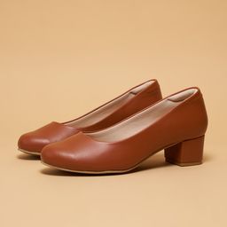 ERIDANI Women Work Block Heel Pumps-20
