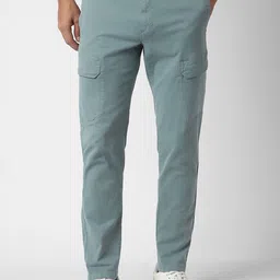 VAN HEUSEN DENIM LABS Men Cargos Trousers-picture-13
