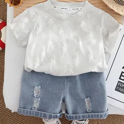 StyleCast x Revolte Boys Woven Design T-shirt With Capris-picture-43