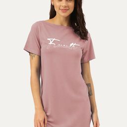 FREECULTR Women Twin Skin Bamboo Cotton T-Shirt Dress-image-20