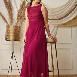 BAESD Girls Georgette Fit and Flare Dress-picture-41