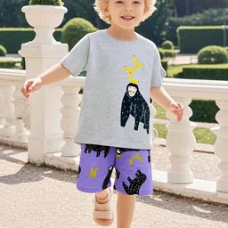 YK Boys Printed T-shirt With Shorts-62