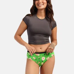 bummer Women Printed Low Rise Hipster Brief-image-34