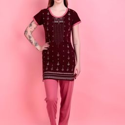 D-LINE Printed Cotton Night Suit-picture-10