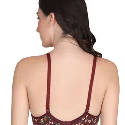Liigne Pack Of 5 Floral Printed Full Coverage Lightly Padded Non-Wired Bra image 2