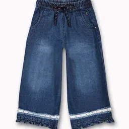 Gini and Jony Girls Faded Comfort Flared Culottes Trousers-25