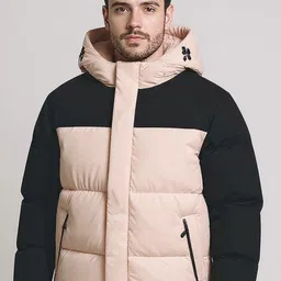 Mast & Harbour Colourblocked Hooded Padded Jacket-picture-4