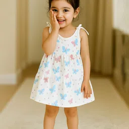 Kidbea Organic Cotton Newborn Baby Girls Sleeveless Dress-image-19