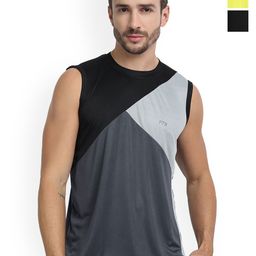 FTX Pack Of 3 Colourblocked Dry-Fit Round Neck Gym Vests 709-2_709-5_709-11-S-picture-30