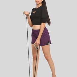 Invincible Women Double Layered Shorts-25