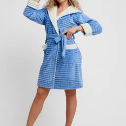 DressBerry Shawl Collar Bath Robe-image-78