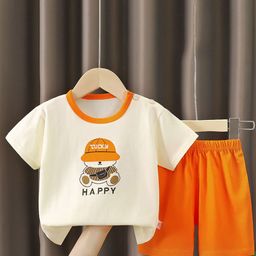 StyleCast x Revolte Boys Printed Short Sleeves Pure Cotton T-shirt With Shorts-image-11